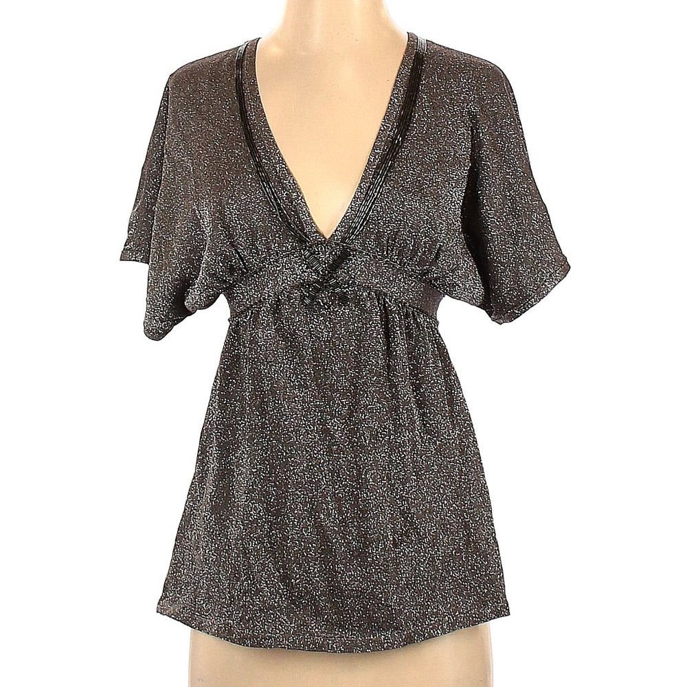 Bebe | Size S | Silver Silk Shimmery Top